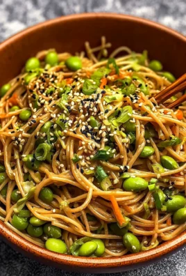 Sesame Ginger Edamame Noodles