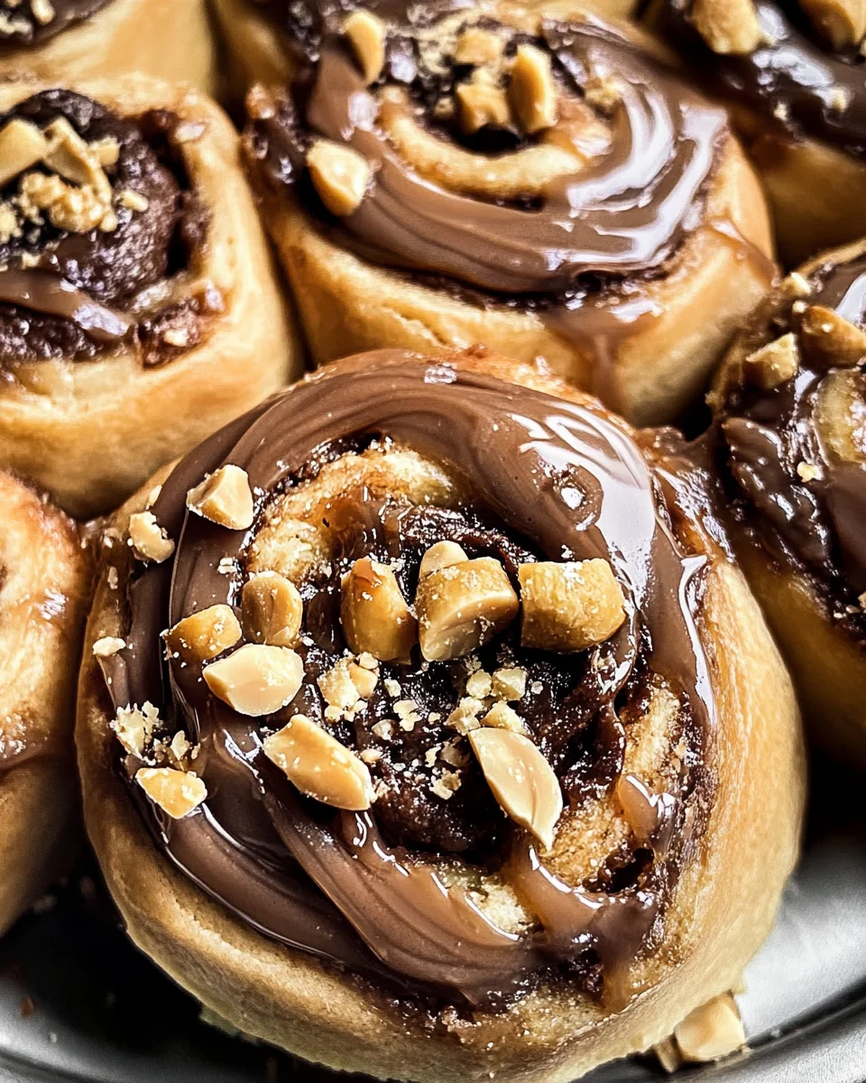 "Snickers" Cinnamon Rolls