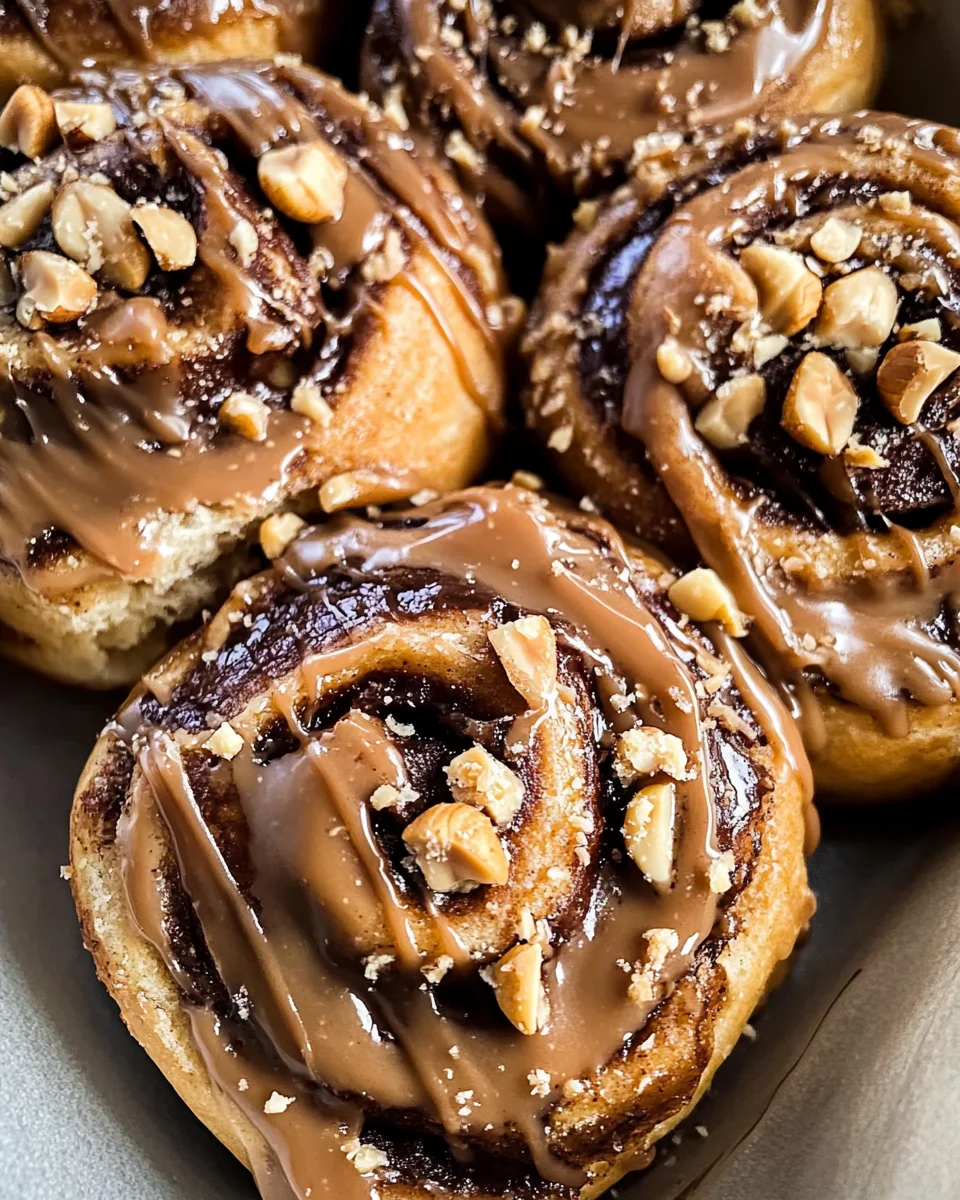 "Snickers" Cinnamon Rolls