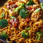 Sticky Garlic Chicken Noodles – Sweet, Savory & So Flavorful