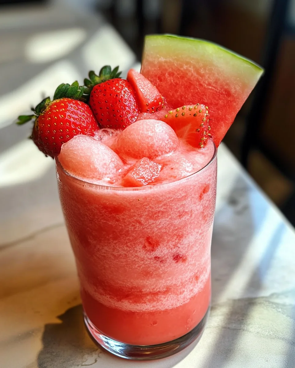 Strawberry Watermelon Lemonade Refresher