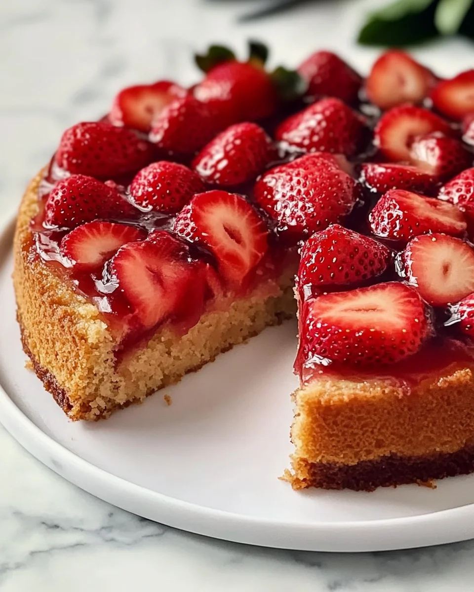 Traditional Strawberry Upside Down Cake