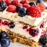 Triple Berry Icebox Cake