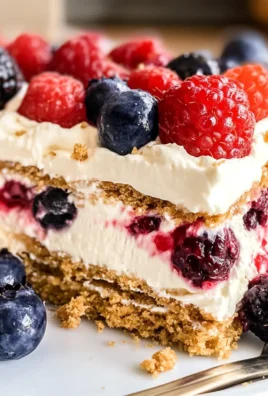 Triple Berry Icebox Cake