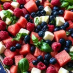 Watermelon Blueberry Salad