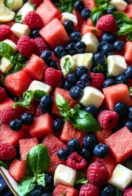 Watermelon Blueberry Salad