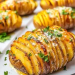 Air Fryer Hasselback Potatoes Recipe