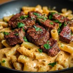 Bold Cajun Steak & Creamy Honey Pasta Skillet