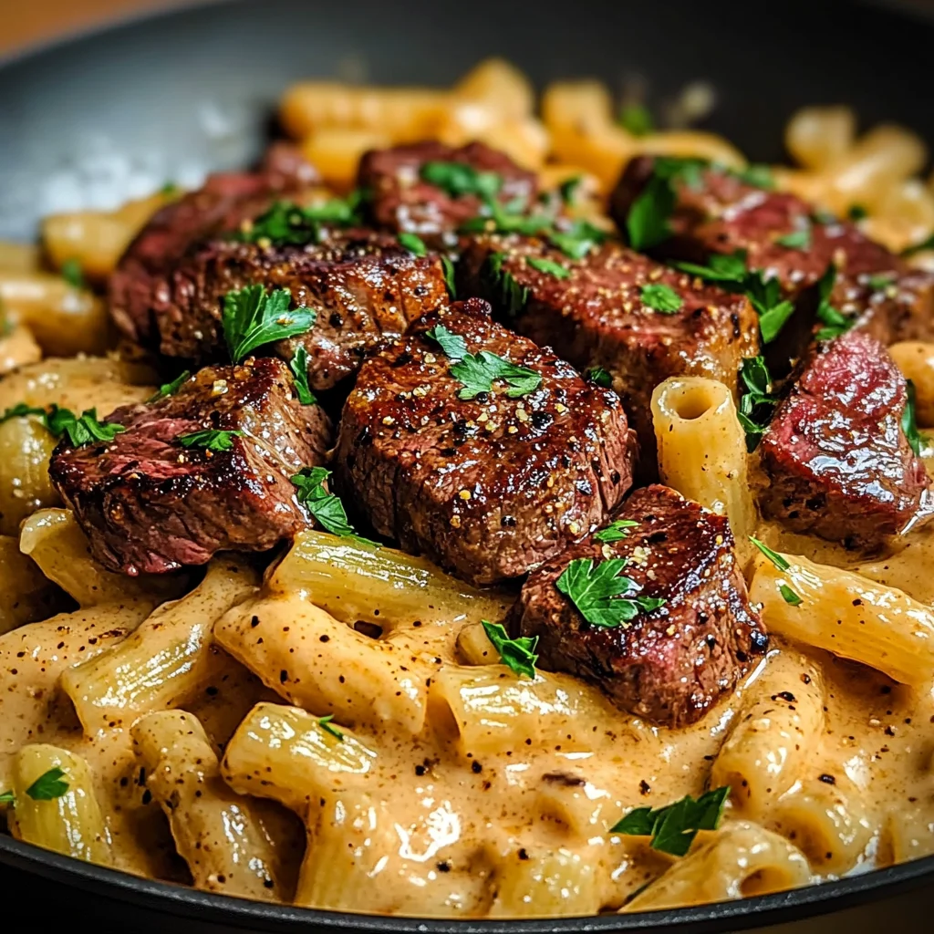 Bold Cajun Steak & Creamy Honey Pasta Skillet