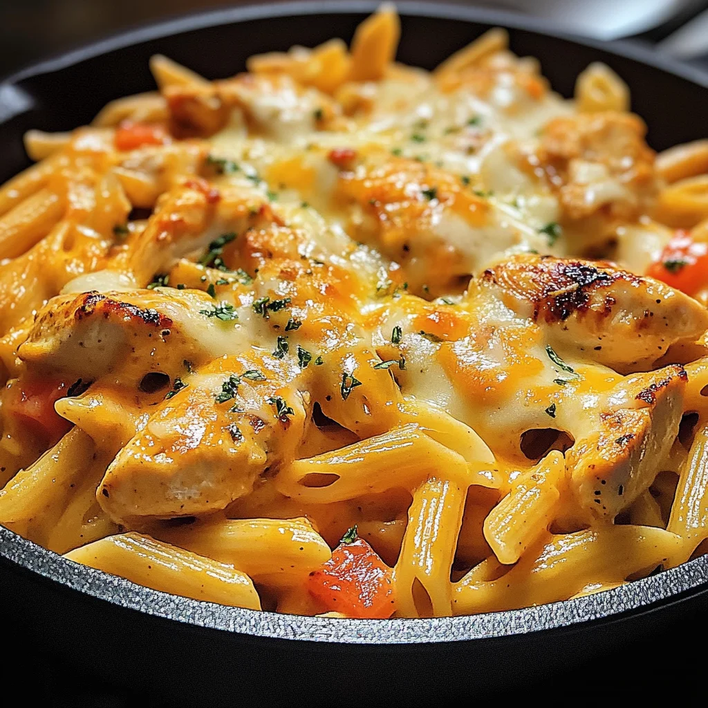 Bold & Zesty Buffalo Ranch Chicken Pasta Skillet
