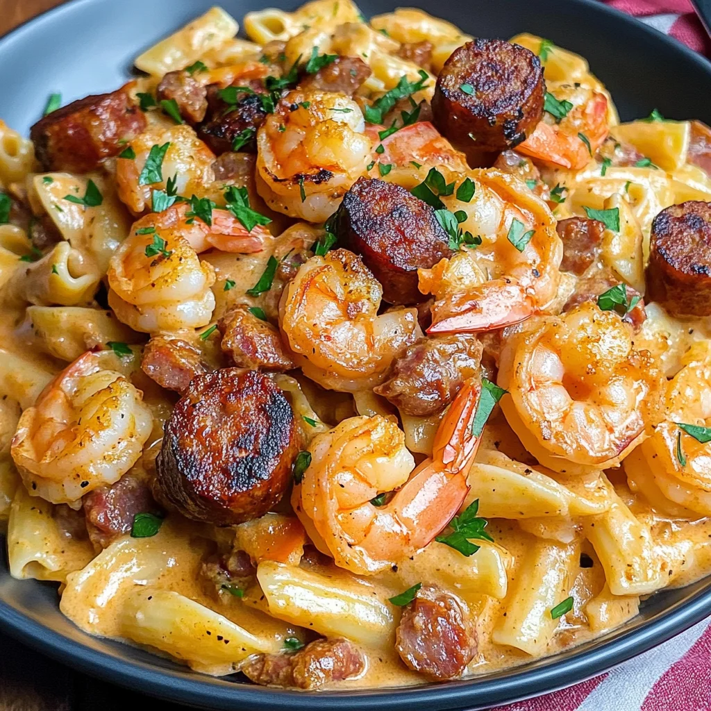 Cajun Shrimp and Sausage Pasta
