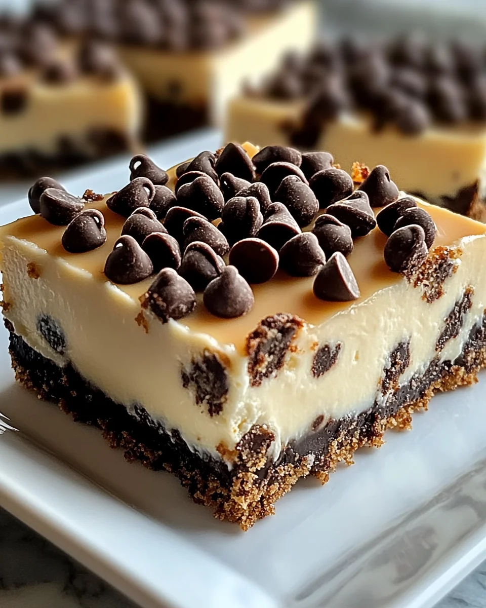 Chocolate Chip Cheesecake Bars