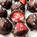 Chocolate Strawberry Frozen Yogurt Bites