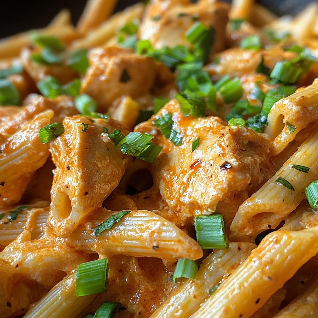 Creamy Bold Buffalo Parmesan Chicken Penne