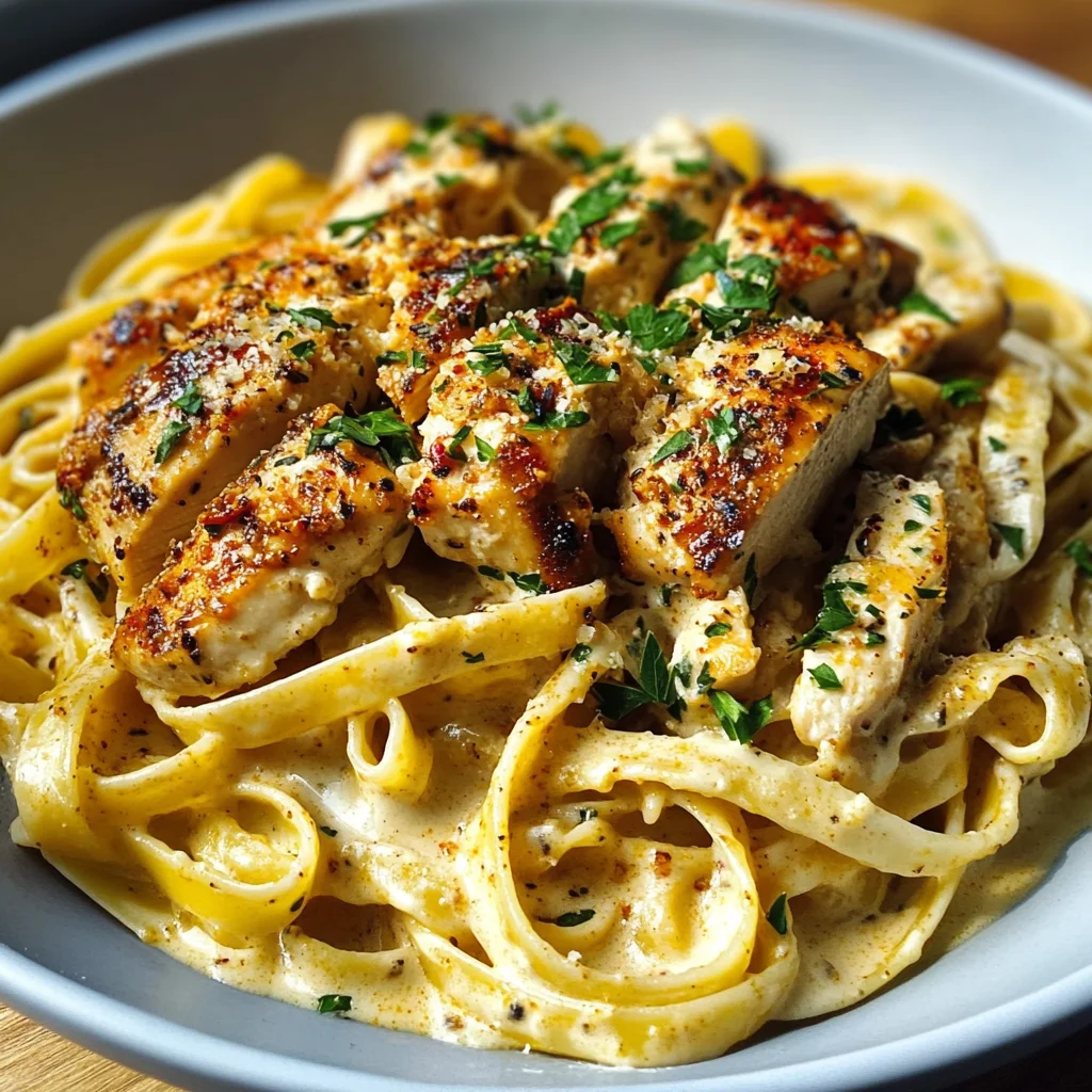Creamy Cajun Garlic Butter Chicken Pasta