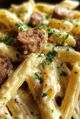 Creamy Garlic Butter Ranch Sausage Penne