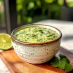 Creamy Garlic Lime Cilantro Sauce