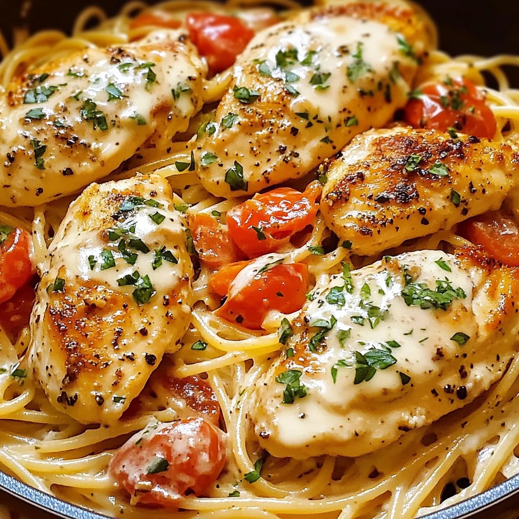 Creamy Italian Chicken Pasta with White Wine Parmesan Sauce