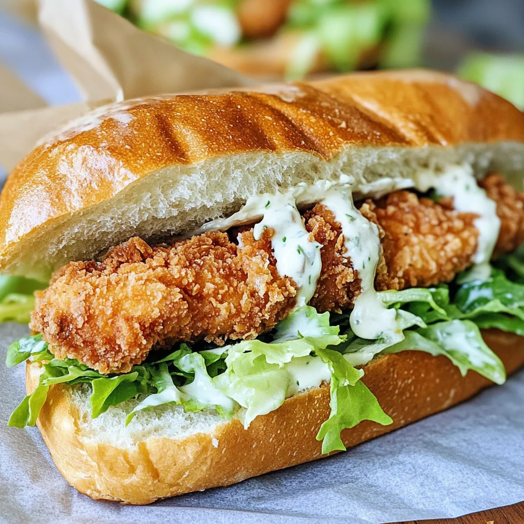 Crispy Chicken Caesar Sandwich