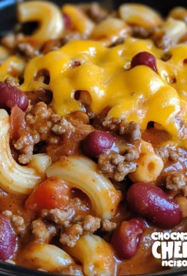 Crock Pot Cheddar Chili Mac
