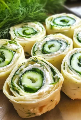 Cucumber and Dill Pinwheels
