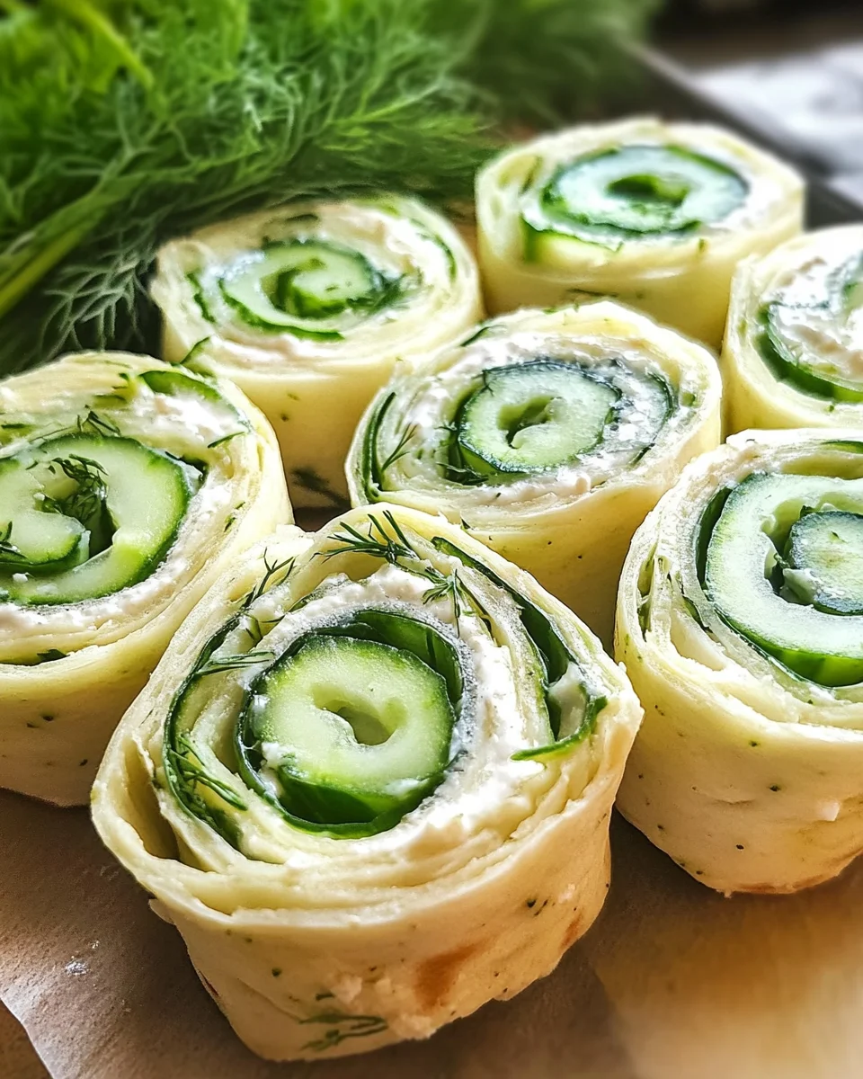 Cucumber and Dill Pinwheels