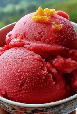 Easy Homemade Strawberry Sorbet