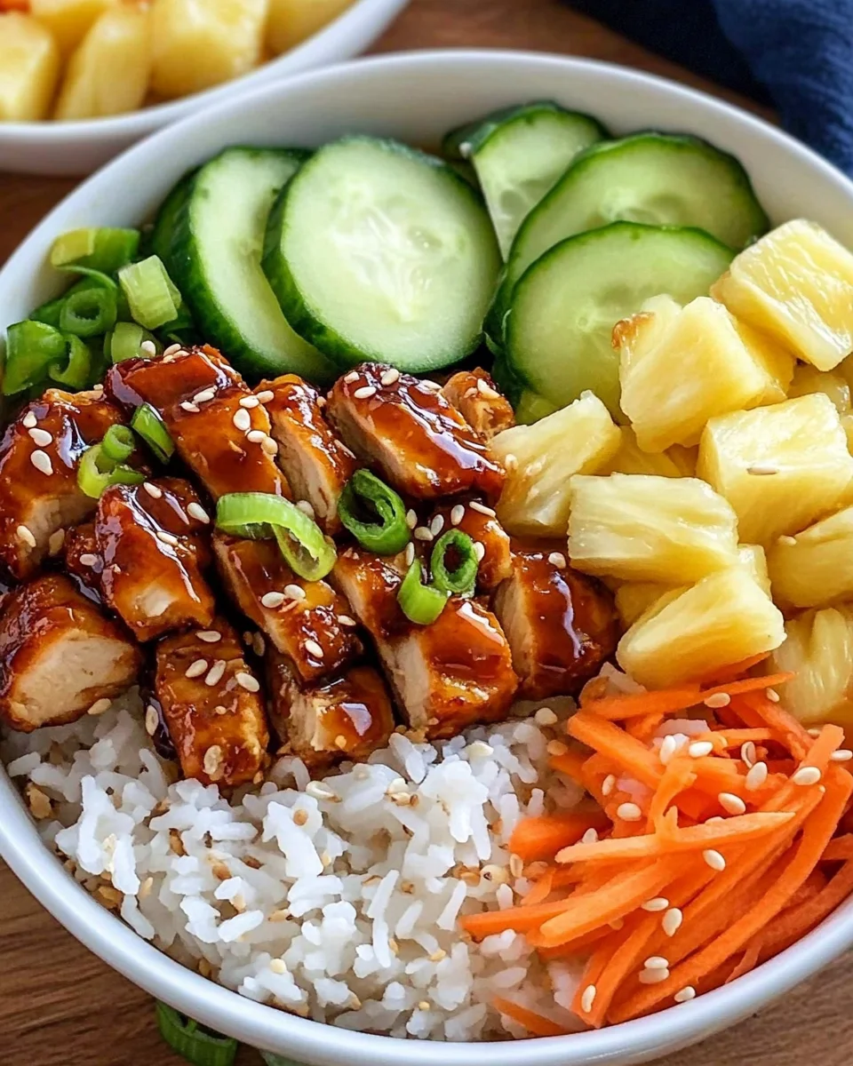 Hawaiian Chicken Poke Bowl