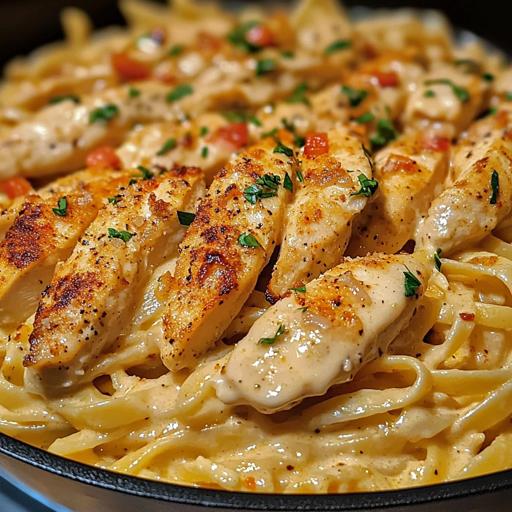 One-Pot Creamy Cajun Chicken Alfredo
