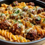 One-Pot Smoky BBQ Meatball Pasta