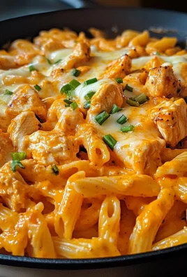 One-Skillet Spicy Buffalo Ranch Chicken Pasta