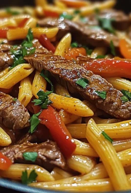 One-Skillet Spicy Honey Steak & Pasta