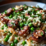 One Pan Creamy Honey Parmesan Sausage And Rice