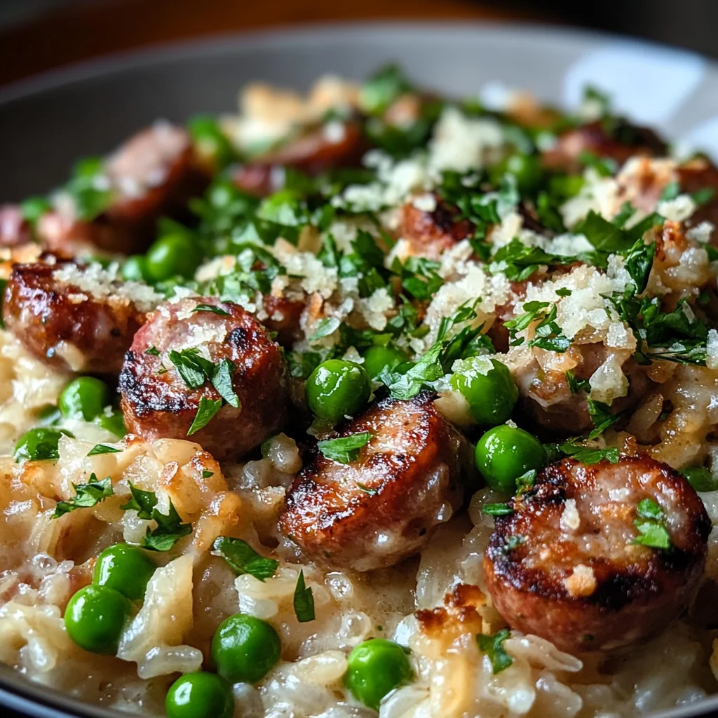 One Pan Creamy Honey Parmesan Sausage And Rice