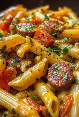 One Pan Smoky Cajun Butter Sausage Penne
