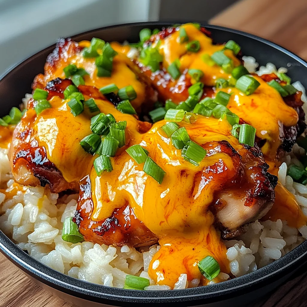 One Pan Sticky Buffalo Ranch Chicken and Rice