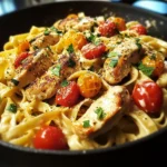 One Pot Spicy Cajun Chicken Alfredo Skillet