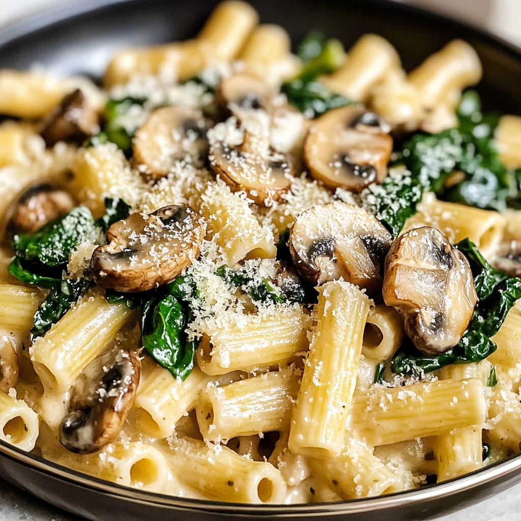 Spinach Mushroom Pasta