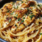 Sweet & Spicy Garlic Parmesan Chicken Linguine