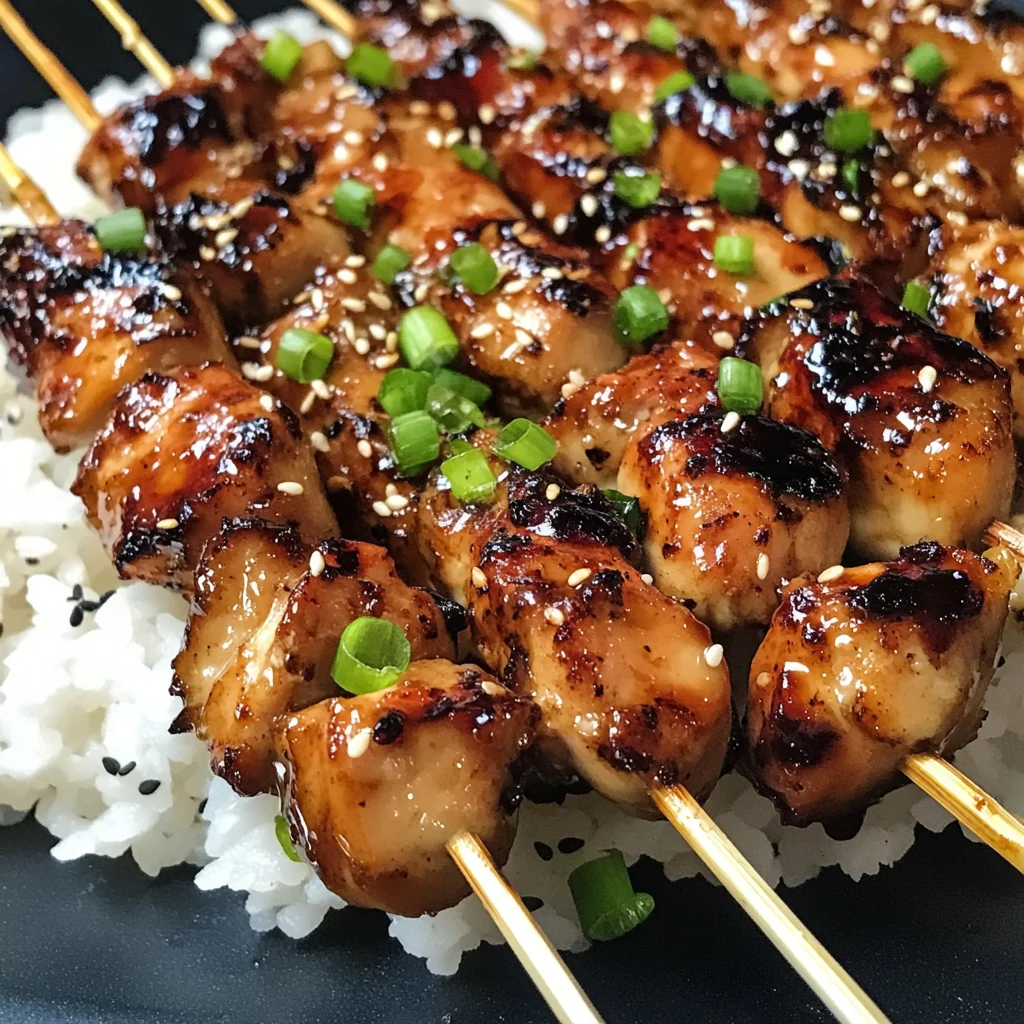 Teriyaki Chicken Skewers