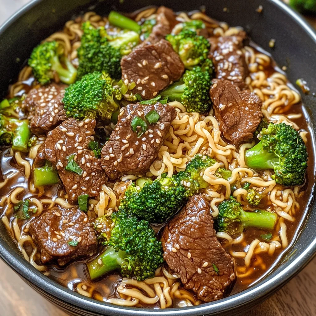 Beef and Broccoli Ramen