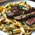 Bold Garlic Parmesan Steak Pasta