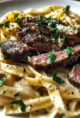 Bold Garlic Parmesan Steak Pasta