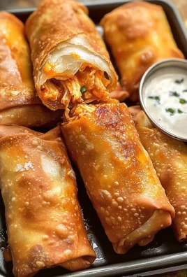 Buffalo Chicken Egg Rolls
