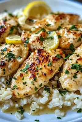 Chicken Scampi with Garlic Parmesan Rice