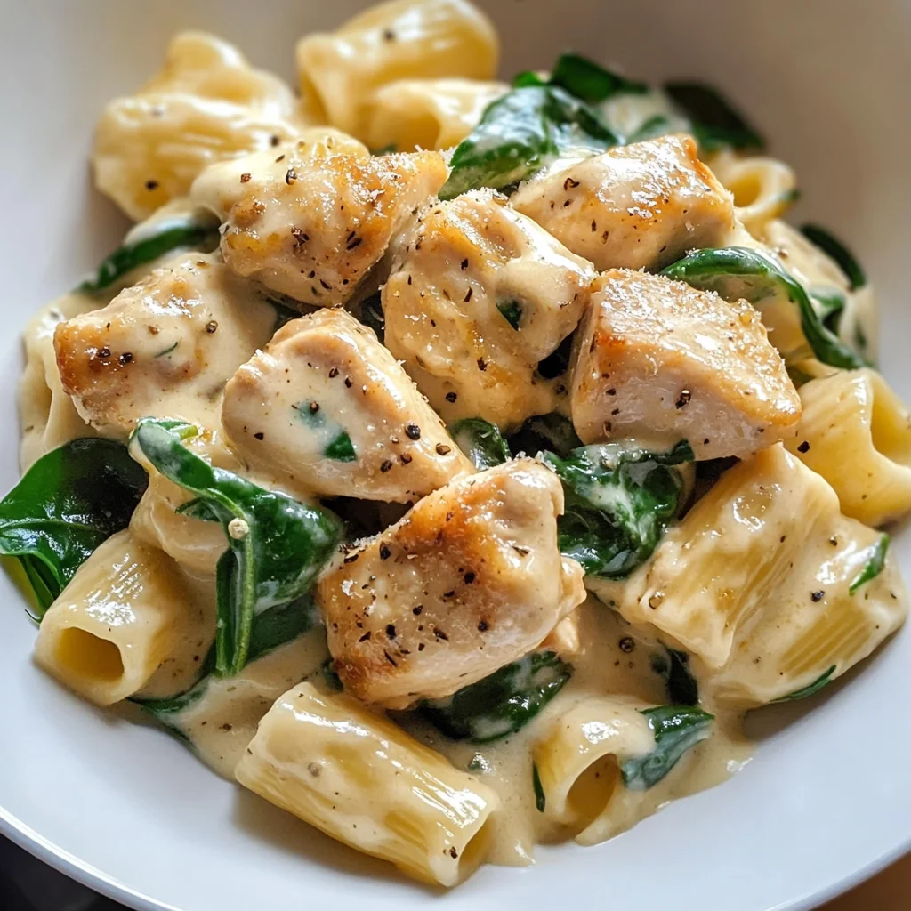 Chicken Spinach Pasta
