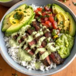 Cilantro Lime Steak and Rice Bowls