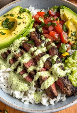Cilantro Lime Steak and Rice Bowls