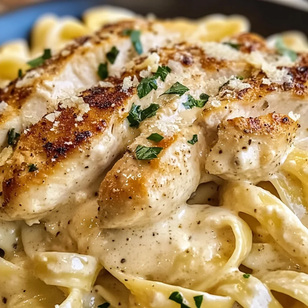 Creamy Garlic Parmesan Chicken and Pasta