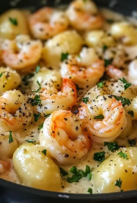 Creamy Shrimp and Gnocchi with Garlic Parmesan
